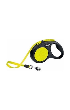 New Neon Otomatik Şerit Köpek Gezdirme Tasması Large 5 Mt Sarı Çok Renkli New Neon Otomatik Şerit Köpek Gezdirme Tasması Large 5 Mt Sarı Çok Renkli