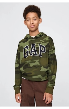 Gap V-frch Ft Bas Herıtage Logo Po Sweatshırt-24460 Yeşil Gap V-frch Ft Bas Herıtage Logo Po Sweatshırt-24460 Yeşil