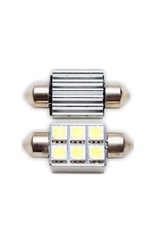 Sofit Ampul 6 Led Beyaz 12V 34Mm Can Bus 2 Adet Sofit Ampul 6 Led Beyaz 12V 34Mm Can Bus 2 Adet