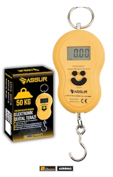 Assur Asr8062 Dijital El Terazisi 4 Ayrı Birim Hassas 50 Kg Kantar Terazi Sarı