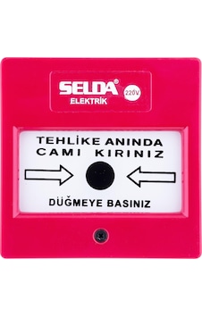 1016-220v İkaz Butonu Kare 1016-220v İkaz Butonu Kare