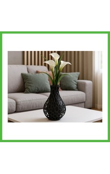 Vaveni 3d Baskı Delik Desenli Dekoratif Vazo Modern Petek Dokulu Kuru Çiçek Vazosu Heykelsi Obje Siyah Arz Vaveni 3d Baskı Delik Desenli Dekoratif Vazo Modern Petek Dokulu Kuru Çiçek Vazosu Heykelsi Obje Siyah Arz