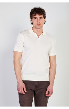 Barrels And Oıl Erkek Polo Yaka V Patlı Triko T-shirt - Ekru Ekru Barrels And Oıl Erkek Polo Yaka V Patlı Triko T-shirt - Ekru Ekru