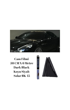 Oscar Cam Filmi 50cmx6mt Dark Black Koyu Siyah Solar Bk-15 Oscar Cam Filmi 50cmx6mt Dark Black Koyu Siyah Solar Bk-15