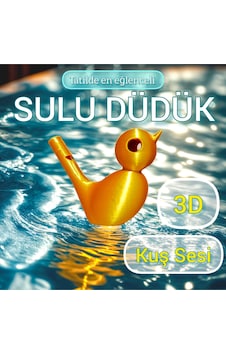 Sulu Düdük Kuş Sesi - Yaz Su Aktiviteleri Sarı