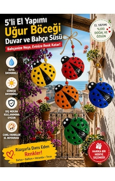 Uğur Böceği Bahçe Balkon Duvar Dekor Süsü Uğur Böceği Bahçe Balkon Duvar Dekor Süsü