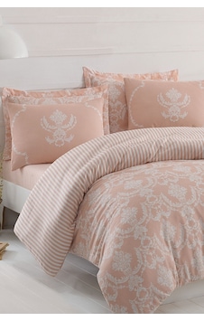 Enlora Home Kolay Ütülenir Nevresim Takımı Çift Kişilik Pure Pudra Enlora Home Kolay Ütülenir Nevresim Takımı Çift Kişilik Pure Pudra