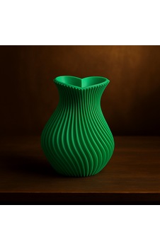 Kalp Şeklinde Vazo. Vazo. 3d Vazo. Plastik Vazo. Kıvrımlı Vazo. Dekoratif Vazo. Yeşil Kalp Şeklinde Vazo. Vazo. 3d Vazo. Plastik Vazo. Kıvrımlı Vazo. Dekoratif Vazo. Yeşil