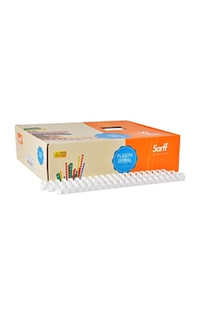 Sarff Plastik Spiral Beyaz 10mm 100'lü Sarff Plastik Spiral Beyaz 10mm 100'lü
