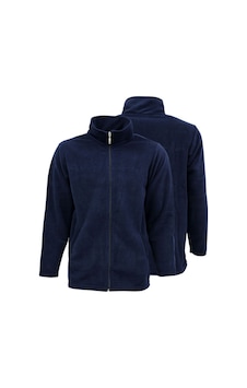 Acr Giyim Lacivert Bato Yaka Tam Fermuarlı Ve Cepli Outdoor Polar Ceket