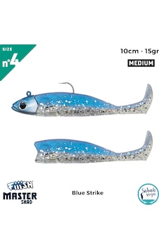 Fiiish Master Shad Ms100/4 Ms4550 Combo Medium 10cm 15gr Blue Strike Fiiish Master Shad Ms100/4 Ms4550 Combo Medium 10cm 15gr Blue Strike