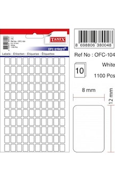 Tanex OFC-104 8 X 12 MM Okul Etiketi Tanex OFC-104 8 X 12 MM Okul Etiketi