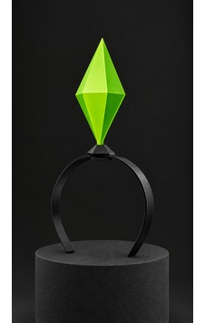 Sims Plumbob Saç Tacı - Gamer, Cosplay Ve Parti Aksesuarı 3d Model Sims Plumbob Saç Tacı - Gamer, Cosplay Ve Parti Aksesuarı 3d Model