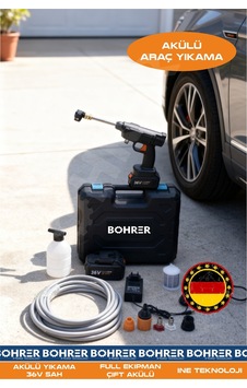 Böhrer Ba011305 Akülü 36v 5ah Bn Oto Yıkama Ve İlaçlama Makinesi