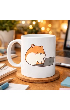 Buğz Laptoplu Hamster Desenli Porselen Kupa Model 112 Sevimli Çalışkan Hamster Tasarımlı Kahve Kupası , Ofis & Ev İçin Tatlı Hediye Diğer Buğz Laptoplu Hamster Desenli Porselen Kupa Model 112 Sevimli Çalışkan Hamster Tasarımlı Kahve Kupası , Ofis & Ev İçin Tatlı Hediye Diğer