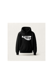Ada Kostüm Tasarım Ballet Tasarım Baskılı Hoodie Sweatshirt siyah Ada Kostüm Tasarım Ballet Tasarım Baskılı Hoodie Sweatshirt siyah