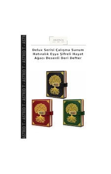 Delux Serisi Çalışma Sunum Hatıralık Eşya Şifreli Hayat Ağacı Desenli Deri Defter Çok Renkli Delux Serisi Çalışma Sunum Hatıralık Eşya Şifreli Hayat Ağacı Desenli Deri Defter Çok Renkli