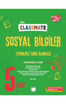 Okyanus Yayınları 5.sınıf Classmate Sosyal Bilgiler Soru Bankası 2024-2025 Okyanus Yayınları 5.sınıf Classmate Sosyal Bilgiler Soru Bankası 2024-2025