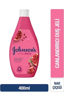 Johnson's Vita-rich Nar Çiçeği Canlandırıcı Duş Jeli 400 ML Johnson's Vita-rich Nar Çiçeği Canlandırıcı Duş Jeli 400 ML