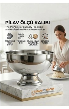 K&A Profesyonel 14 Cm Çapında Pilav Kalıbı - Helva Kalıbı 304 Paslanmaz Çelik 723025 Acı Kahverengi K&A Profesyonel 14 Cm Çapında Pilav Kalıbı - Helva Kalıbı 304 Paslanmaz Çelik 723025 Acı Kahverengi