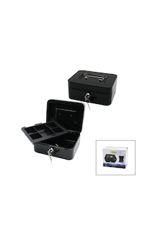 Yuma Ym-803 Anahtarlı Metal Para Ve Değerli Eşya Kutusu 15.2x11.8x8 Cm