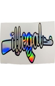 İllagal Hologram Sticker 13 X 5.5 Cm
