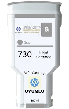 Atom Grup 730 Hp P2v66a Gray-gri Uyumlu Kartuş 300 Ml Atom Grup 730 Hp P2v66a Gray-gri Uyumlu Kartuş 300 Ml