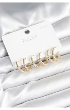 Zarif Kulaklar İçin Golden Pirinç Kemik Halka 925 Silver Çivili Küpe Seti 14 MM-Gümüş Zarif Kulaklar İçin Golden Pirinç Kemik Halka 925 Silver Çivili Küpe Seti 14 MM-Gümüş