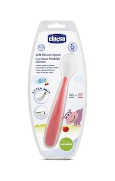 Chicco Yumuşak Silikon Kaşık 6 Ay+ Kırmızı Chicco Yumuşak Silikon Kaşık 6 Ay+ Kırmızı