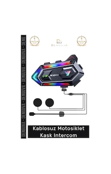 Intercom Gürültü Önleyici Ipx6 Su Geçirmez Bluetooth 53 Uzun Batarya Max Kablosuz Motosiklet Kask I