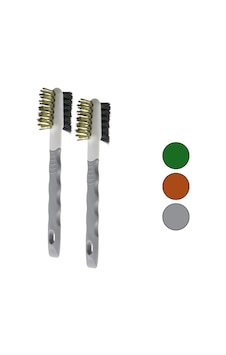 2pcs Çift Taraflı Tel Başlı Tel Fırça Sert - Daha Sert Tel Çıkarı 2pcs Çift Taraflı Tel Başlı Tel Fırça Sert - Daha Sert Tel Çıkarı
