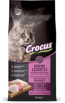 Crocus Gurme Yetişkin Kedi Maması 15 KG Crocus Gurme Yetişkin Kedi Maması 15 KG