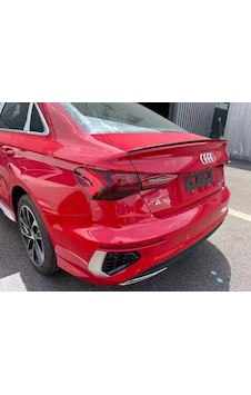 Audı A3 Sedan 2021+  S3 Spoıler  - Pıano Black Parlak Sıyah