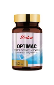 Balen Optimac Gözotu Ekstraktı ve Vitamin 630 MG 60 Kapsül Balen Optimac Gözotu Ekstraktı ve Vitamin 630 MG 60 Kapsül