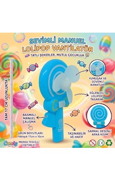 Lolipop Model El Fanı - Mavi Bayi Depom Lolipop Model El Fanı - Mavi Bayi Depom