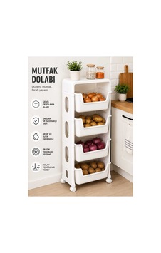 Orenge Sebzelik Patates Soğan Sepeti Çok Amaçlı Raf 4 Katlı Mutfak Rafı Organizer Beyaz Diğer Orenge Sebzelik Patates Soğan Sepeti Çok Amaçlı Raf 4 Katlı Mutfak Rafı Organizer Beyaz Diğer