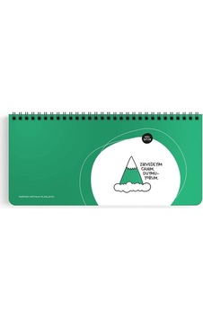 13x27cm Spiralli Planner Stickerli Planner - Zirvedeyim Canım Duymuyorum Yeşil -1 13x27cm Spiralli Planner Stickerli Planner - Zirvedeyim Canım Duymuyorum Yeşil -1