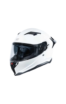 e Forge Solid Kapalı Kask Beyaz