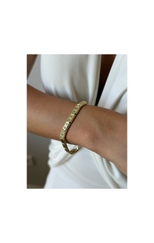 Xuping Gold Geometrik Desenli Zirkon Taş Detaylı Kadın Bileklik Altın Renk Altın Altın Xuping Gold Geometrik Desenli Zirkon Taş Detaylı Kadın Bileklik Altın Renk Altın Altın