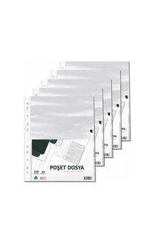Şeffaf Poşet Dosya 100'lü - 5 Paket - Delikli, Klasör Uyumlu A4 Diğer Şeffaf Poşet Dosya 100'lü - 5 Paket - Delikli, Klasör Uyumlu A4 Diğer