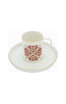 Porland Arabesque Desen6 Tabaklı Kahve Fincanı 80cc Porland Arabesque Desen6 Tabaklı Kahve Fincanı 80cc