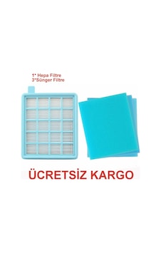 Philips Uyumlu Fc 8475 Powerpro Hepa Filtre Seti + 3 Adet Sünger Philips Uyumlu Fc 8475 Powerpro Hepa Filtre Seti + 3 Adet Sünger