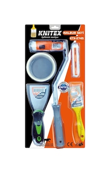 5pcs Boyacı - Nalbur Set Spatula - Kestirme Fırça - Yedek Rulo - Bant - 10cm Fırça Bx40 5pcs Boyacı - Nalbur Set Spatula - Kestirme Fırça - Yedek Rulo - Bant - 10cm Fırça Bx40