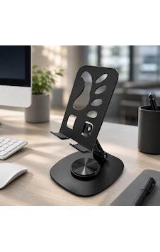Masaüstü Metal Tablet Ve Telefon Tutucu Stand 360 Döner, Yatay/dikey Kullanım, Dayanıklı Metal Gövde, Ev Ve Masaüstü Metal Tablet Ve Telefon Tutucu Stand 360 Döner, Yatay/dikey Kullanım, Dayanıklı Metal Gövde, Ev Ve