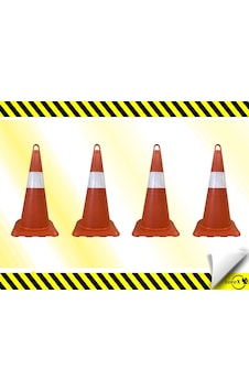 Lr-0250 Kırılmaz Trafik Konisi 4'lü Lr-0250 Kırılmaz Trafik Konisi 4'lü