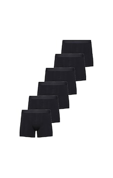 Nacar Store Erkek Boxer Pamuklu Likralı 6'lı Paket Siyah Nacar Store Erkek Boxer Pamuklu Likralı 6'lı Paket Siyah