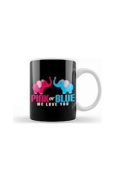 Adorable Pink Or Blue We Love You Baby Elephants Kupa Bardak Porselen Karışık Adorable Pink Or Blue We Love You Baby Elephants Kupa Bardak Porselen Karışık
