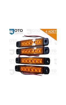 Parmak Led Lamba Turuncu 6 Ledli 12V 24V - 4 Adet Parmak Led Lamba Turuncu 6 Ledli 12V 24V - 4 Adet