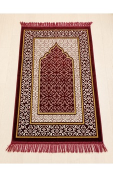 Kadife Seccade - 70x110 Cm - Yumuşak Ve Konforlu Fuşya Kadife Seccade - 70x110 Cm - Yumuşak Ve Konforlu Fuşya