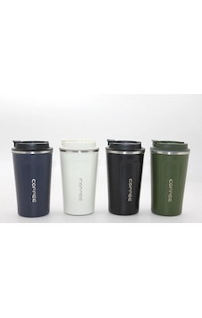 500 Ml Paslanmaz Çelik Termos Mug - Çift Katmanlı Sızdırmaz Kahve Kupası Çok Renkli
